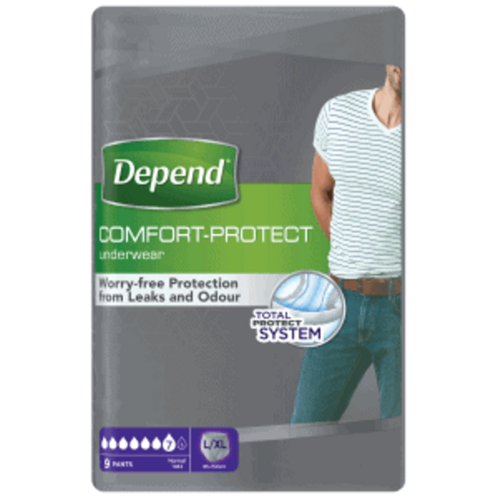 Depend Pants für Männer Normal L/ XL - 6 Packungen