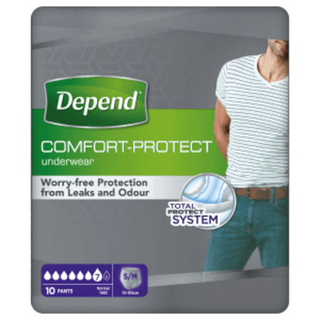 Depend Pants für Männer Normal S/M - 6 Packungen