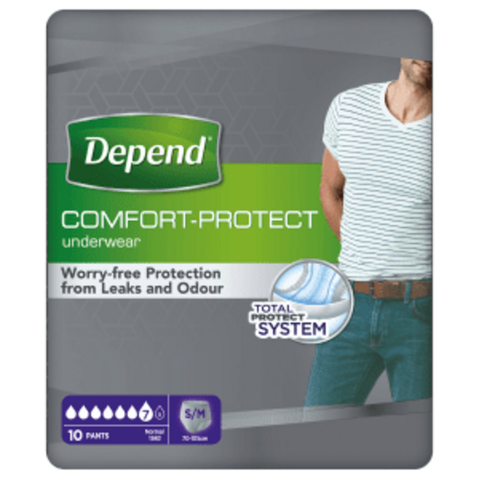 Depend Pants für Männer Normal S/M - 6 Packungen