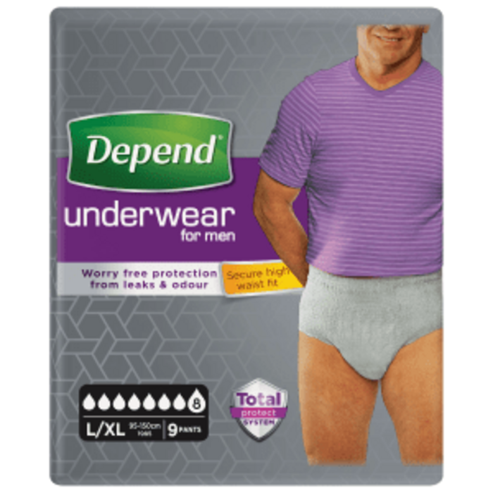 Depend Pants für Männer Super L/ xl - 6er Pack