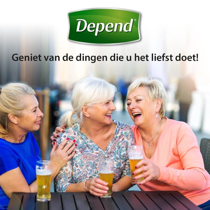Depend Pants für Frauen Maximum Large | 6 Packungen | 54 Stück