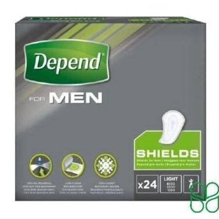 Depend Schutzschilder für Männer | 10 Packungen | 240 Stück