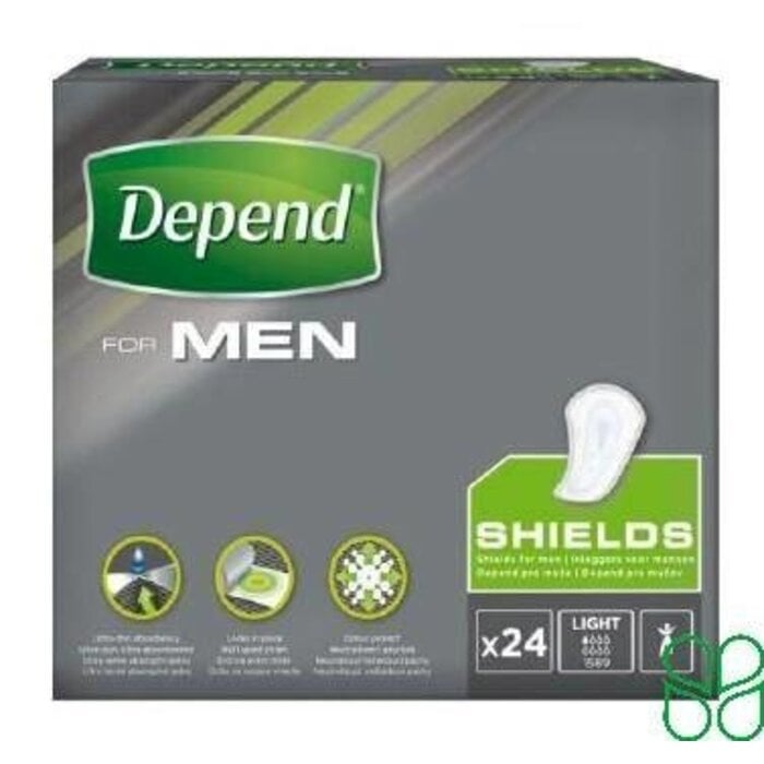 Depend Schutzschilder für Männer | 10 Packungen | 240 Stück