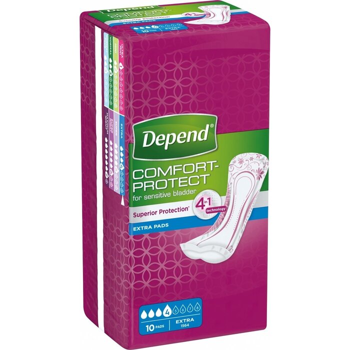 Depend Bandage Extra - 12 Packungen - 120 Stück