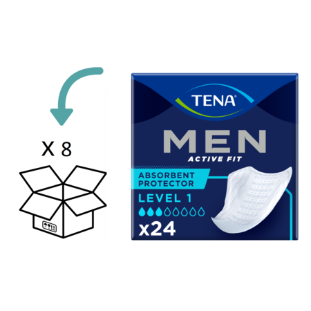 TENA Men Active Fit Level 1 24 Stück - 8 Packungen