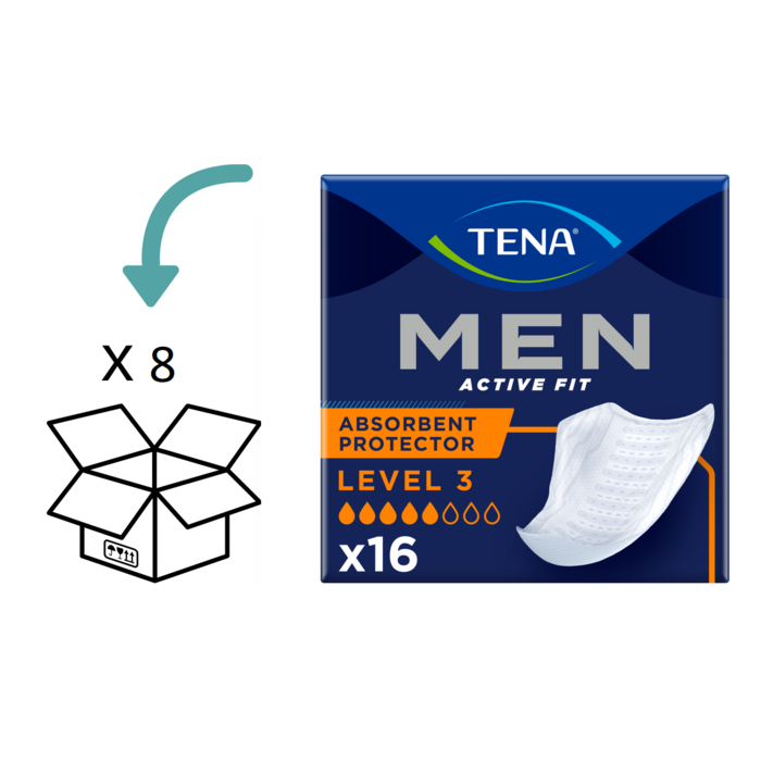 TENA Men Active Fit Level 3 - 6 Packungen - 96 Stück
