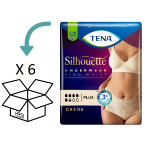 6 Packungen TENA Silhouette Plus High Waist (M/ L)