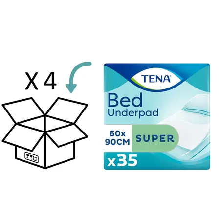 TENA Bed Super 60x90 cm 35 Stück - 4 Packungen