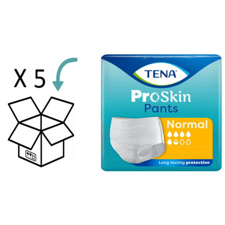 TENA 5 Packungen - TENA Pants Normal ProSkin (S bis XL)