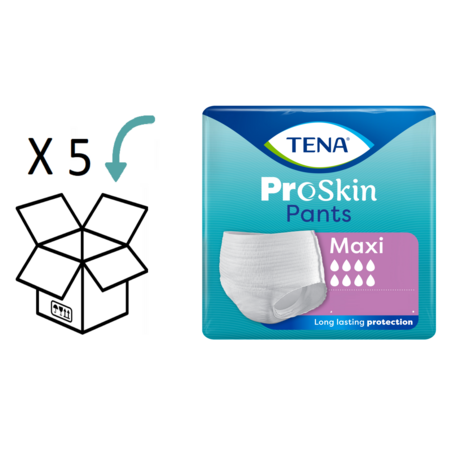 TENA 5 Packungen - TENA Pants Maxi ProSkin (M, L, oder XL)