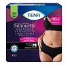 TENA Silhouette Normal Niedrige Taille Schwarz M / L - 6 Packungen