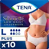 TENA Silhouette Normal Niedrige Taille Weiß (M/L) - 6 Packungen