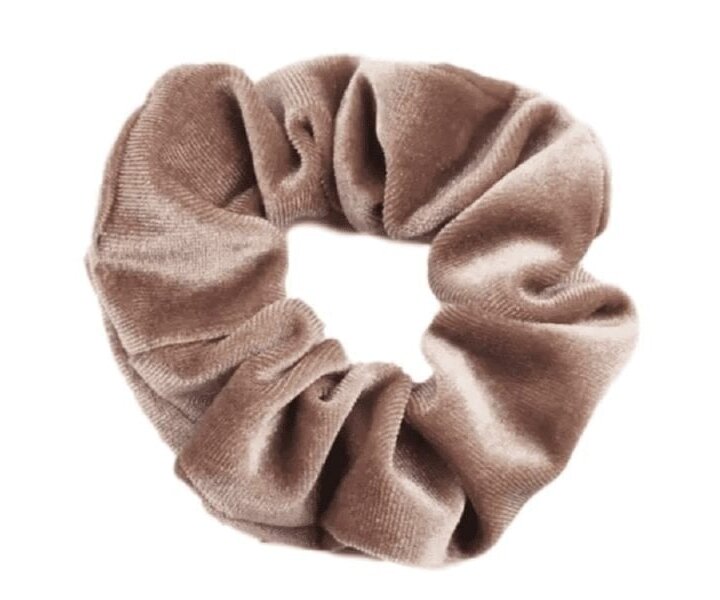 Scrunchie Velvet Lichtbruin