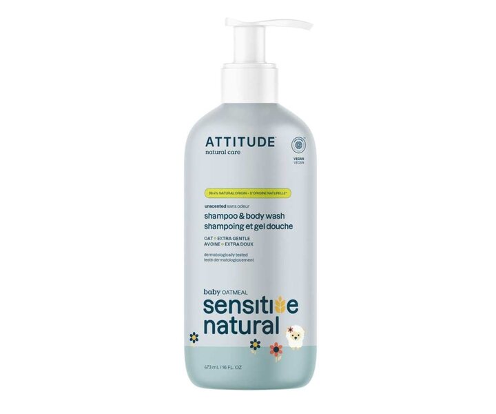 Baby Leaves 2in1 Shampoo Oatmeal Sensitive Unscented- 473ml