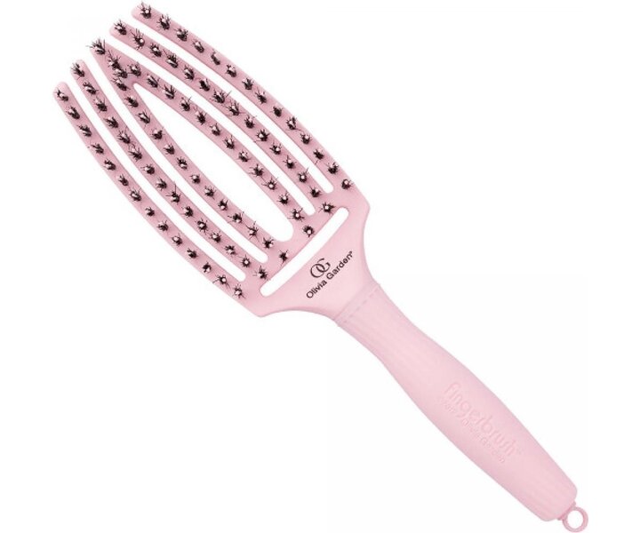 Finger Brush Combo Medium Pastel Pink Haarborstel