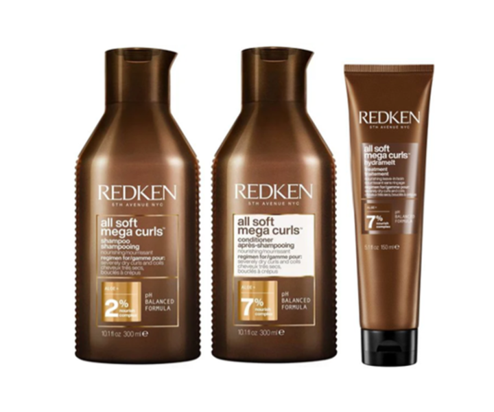 All Soft Mega Curls Luxe Set - 300ml+300ml+150ml