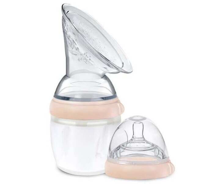 Brystpumpe Gen 3 med Flaske Dæksel Peach - 160 ml