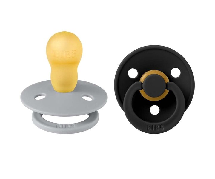Colour 2 Pack - Cloud/Black - Maat 3 Spenen