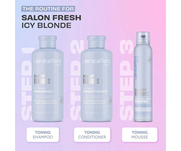 Bleach Blondes Ice White Toning Mousse - 200ml