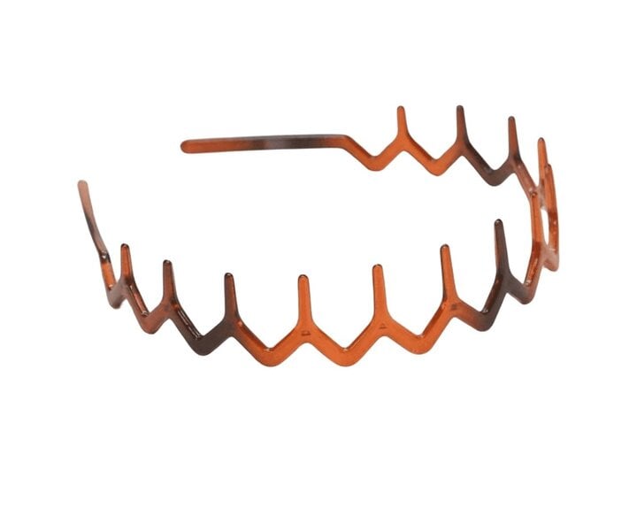 Trendy Zigzag Haarband Bruin
