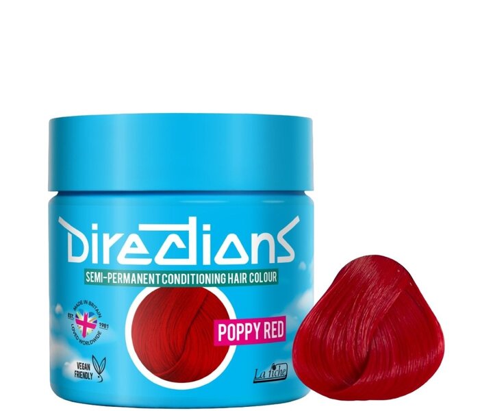 Directions Semi-Permanent Poppy Red Color - 88ml