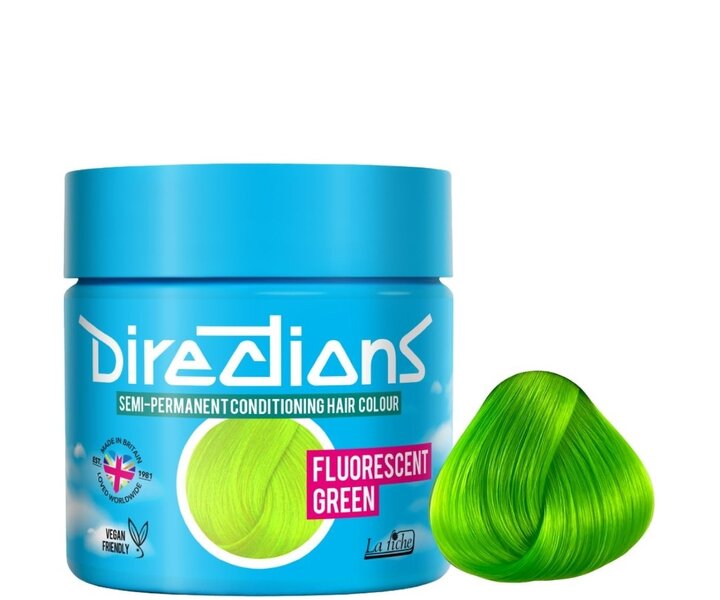 Directions Semi-Permanent Fluorescent Green Color - 88ml