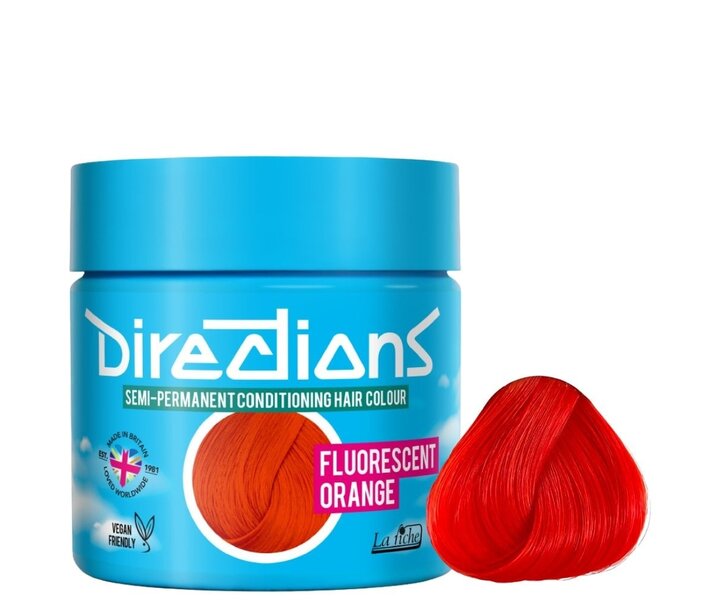 Directions Semi-Permanent Fluorescent Orange Color - 88ml