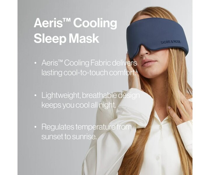 Cooling Deep Sleep Mask Navy Blue