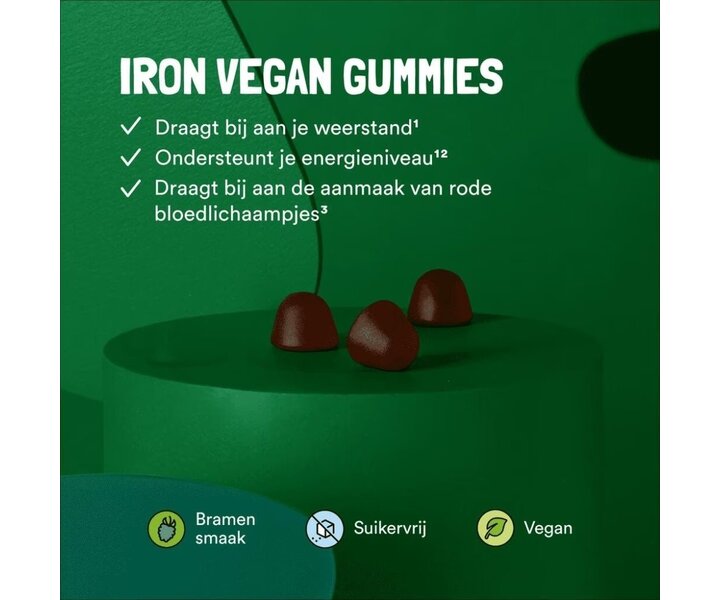 Iron Vegan Complex Gummies - 60pcs