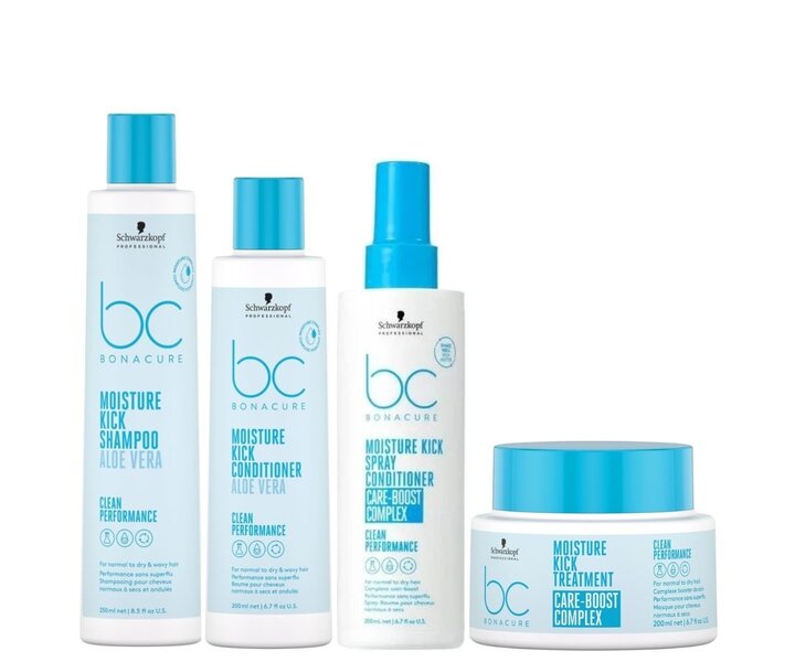 Bonacure Clean Performance Moisture Kick Care XXL Set - 250+200ml+200+200ml