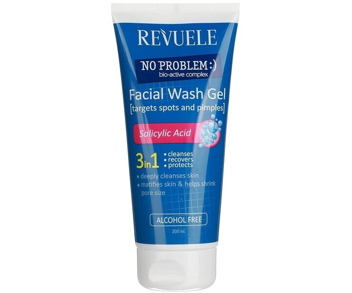3 in 1 Anti Acne Cleansing Wash Gel with Salicylic Acid - 200 ml