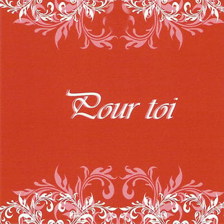 Greeting Card 'Pour toi' (7x7cm)