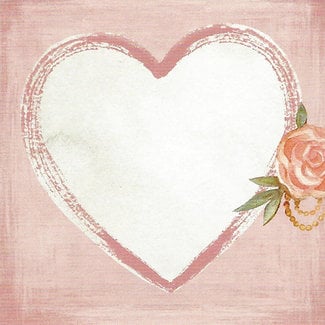 Carte de voeux "L'amour" (7x7cm)