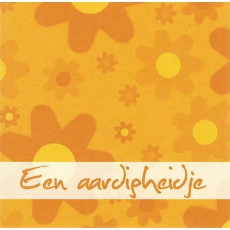 Wenskaart 'Een aardigheidje' (7x7cm)