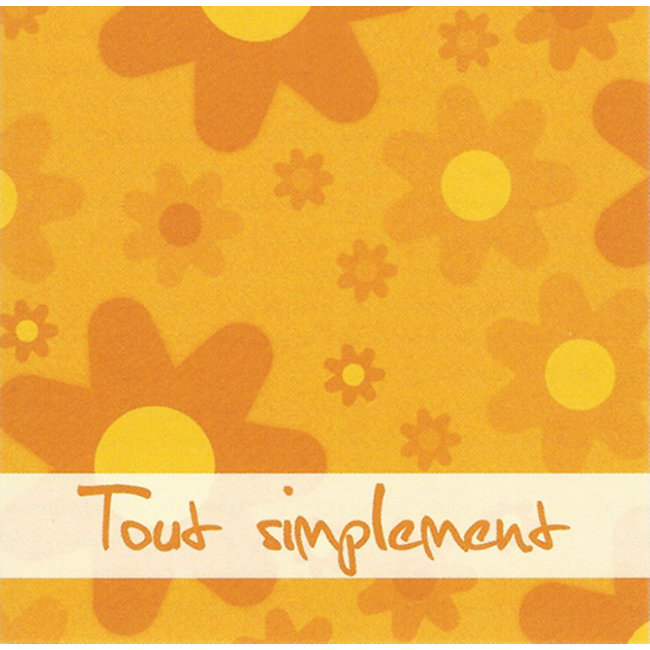 Grußkarte 'Tout simplement' (7x7cm)