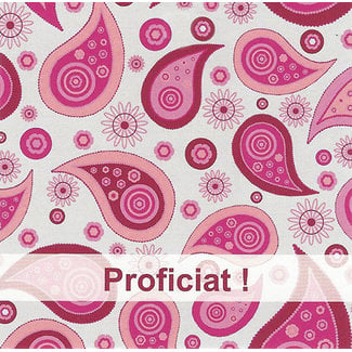 Wenskaart 'Proficiat' (7x7cm)