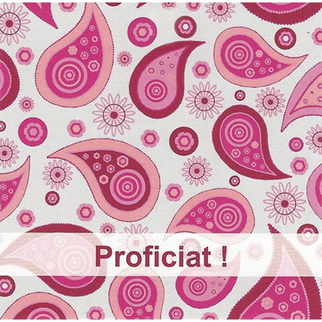 Carte de voeux 'Proficiat' (1 pièce) - Format 7x7cm