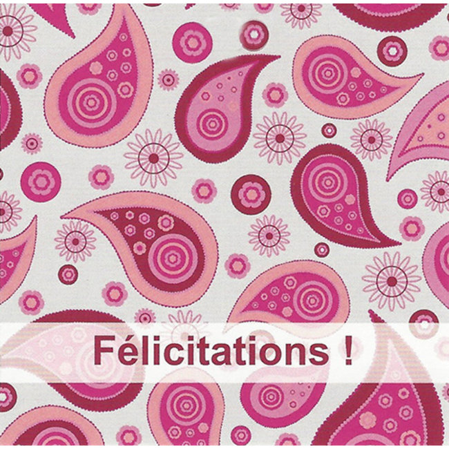 Greeting Card 'Félicitations' (1 pc) - Personal Message Card