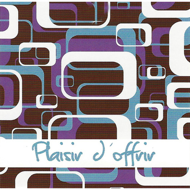 Greeting Card 'Plaisir d'offrir' (1 piece) - Personal Message Card