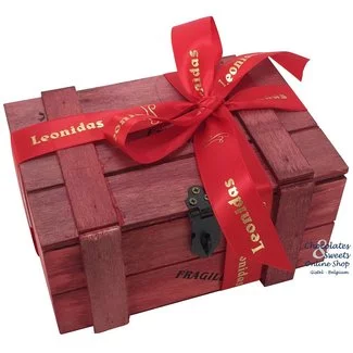 Kiste (rot) 500g Leonidas Pralinen
