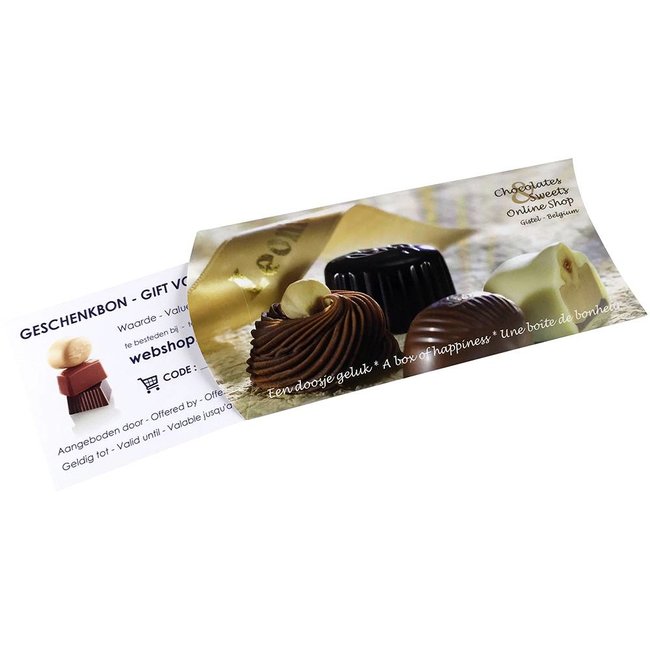 Geschenkgutschein im Wert von € 30 für köstliche Schokoladenspezialitäten