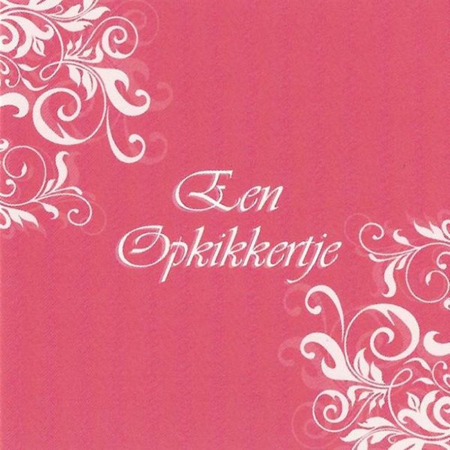 Carte de voeux 'Een opkikkertje' (7x7cm)