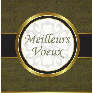 Wenskaart 'Meilleurs vœux' (7x7cm)