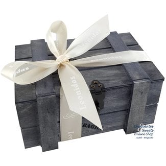 Coffret (gris) 500g de Chocolats Leonidas