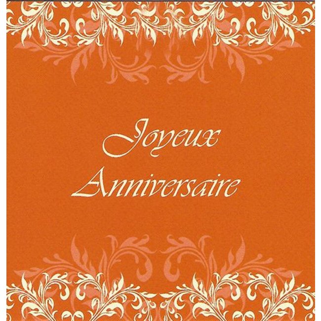 Greeting Card Joyeux Anniversaire (1 piece) - Personal Message Included