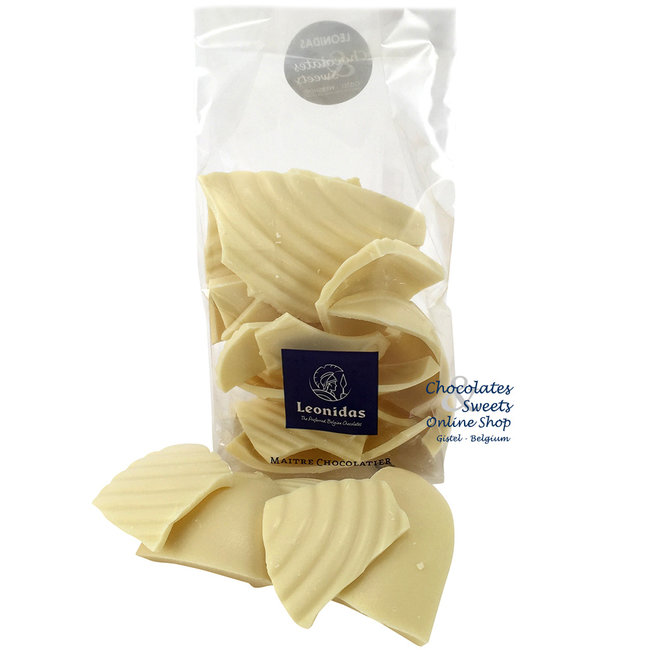 Leonidas Witte Chocoladestukken 250g voor patisserie en desserts