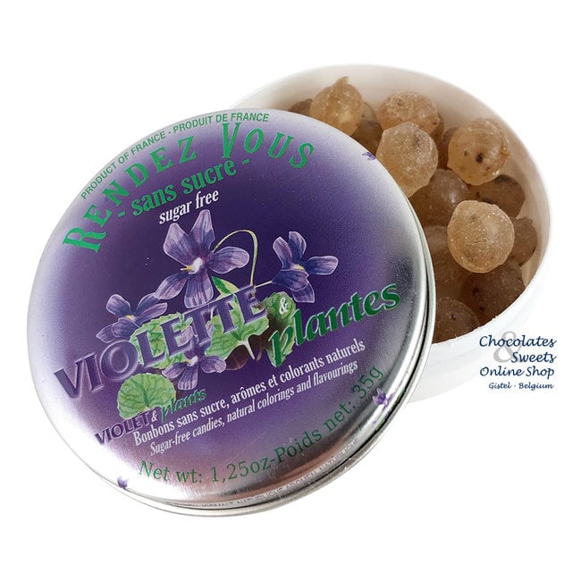 Bonbons sans sucre à la violette - 32 pièces