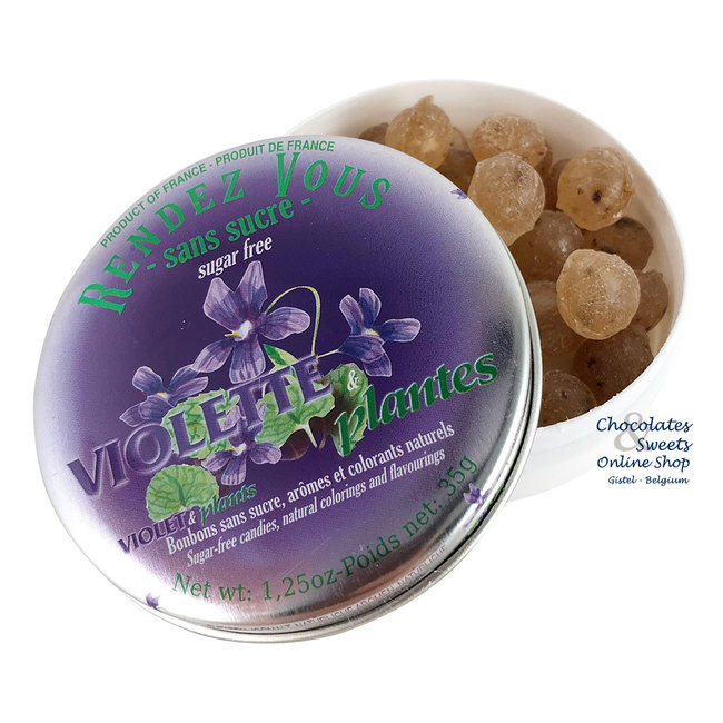 Sugar-free Violet Candies 35g - Floral Sweets