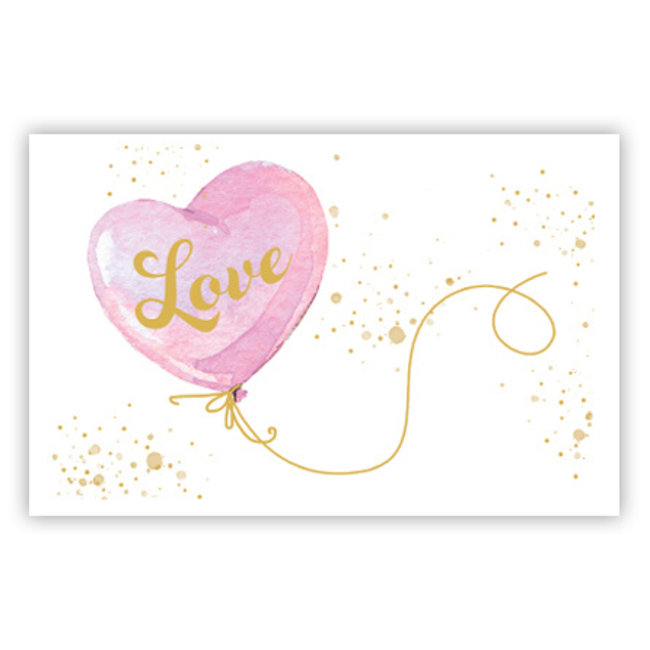 Greeting Card 'LOVE' (1 unit) - Elegant Romantic Card for Special Moments