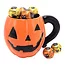 Leonidas Halloween mok met 25 chocoladeballetjes